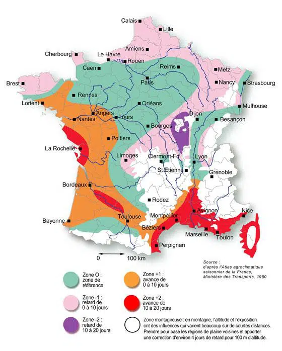 Carte climatique