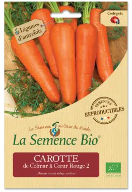 Graines Carotte de Colmar à Cœur Rouge Bio - La semence bio