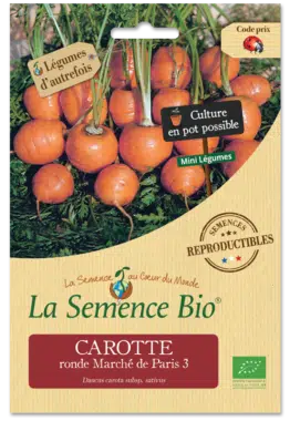 Graines Carotte ronde marché de Paris 3 bio - La semence bio